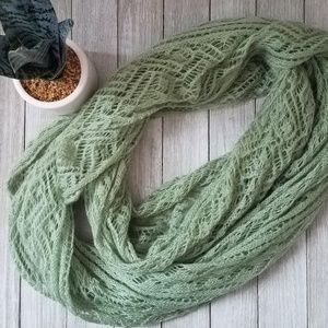 Light Green Infinity Scarf